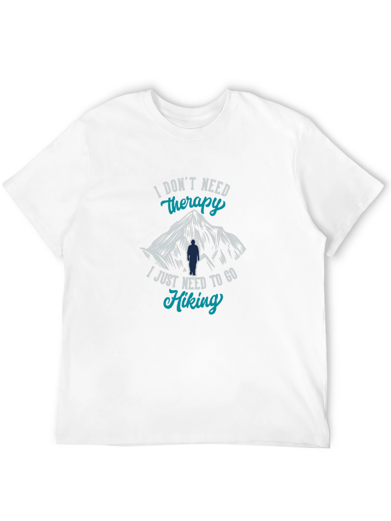 Hiking Therapy T-Shirt - Mountain Design