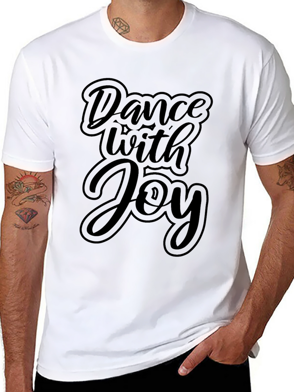 Dance with Joy Graphic T-Shirt - Black