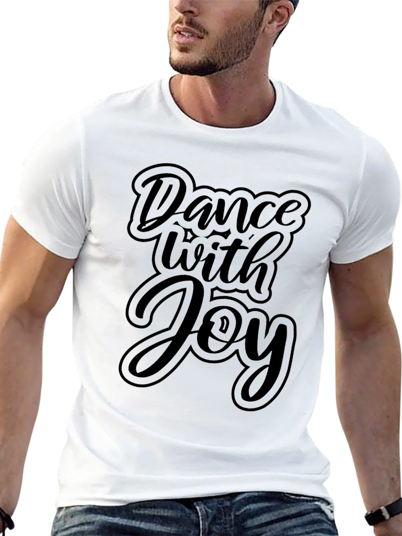 Dance with Joy Graphic T-Shirt - Black