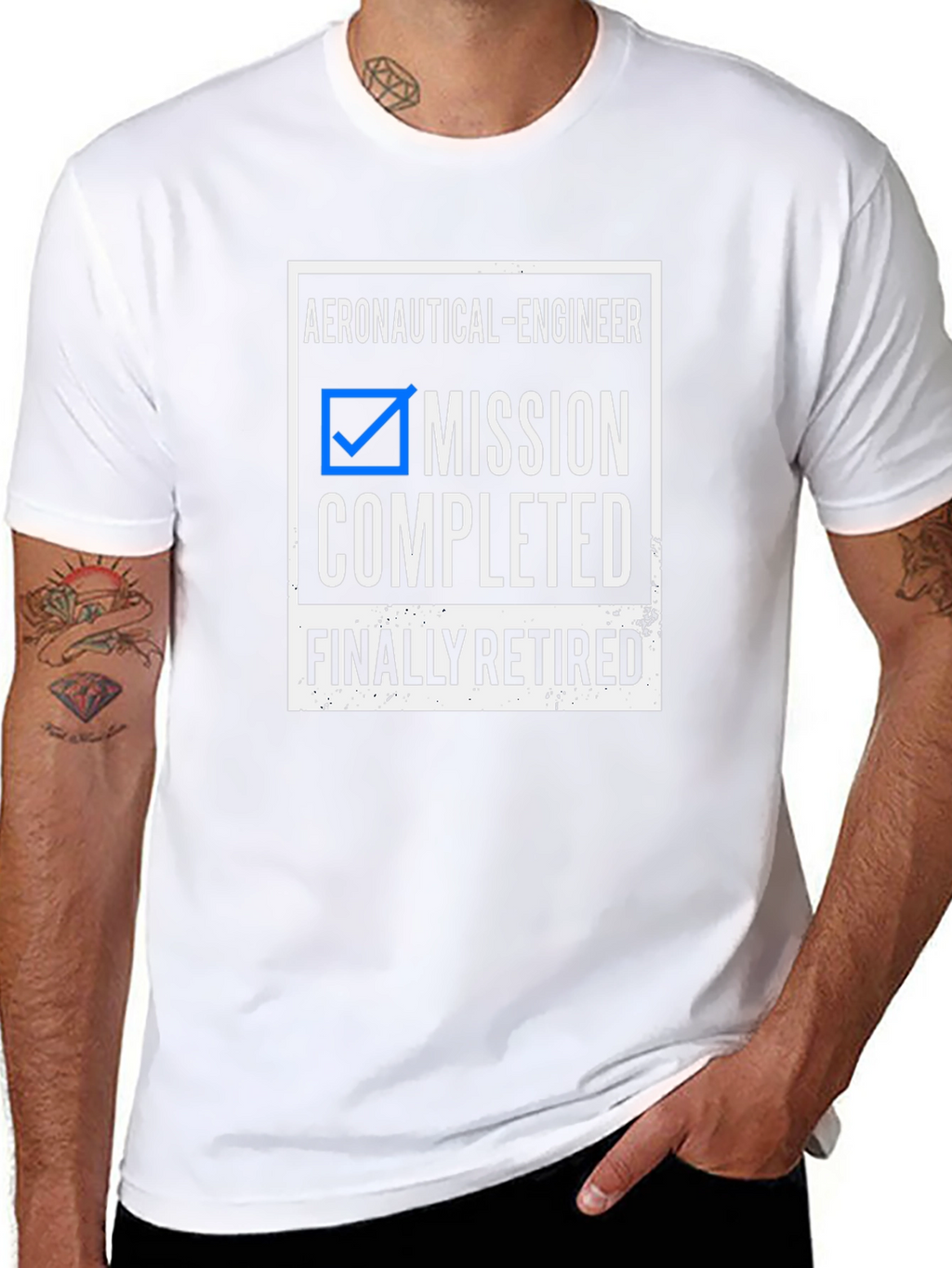 Retired Aeronautical Engineer T-Shirt - Mission Completed
