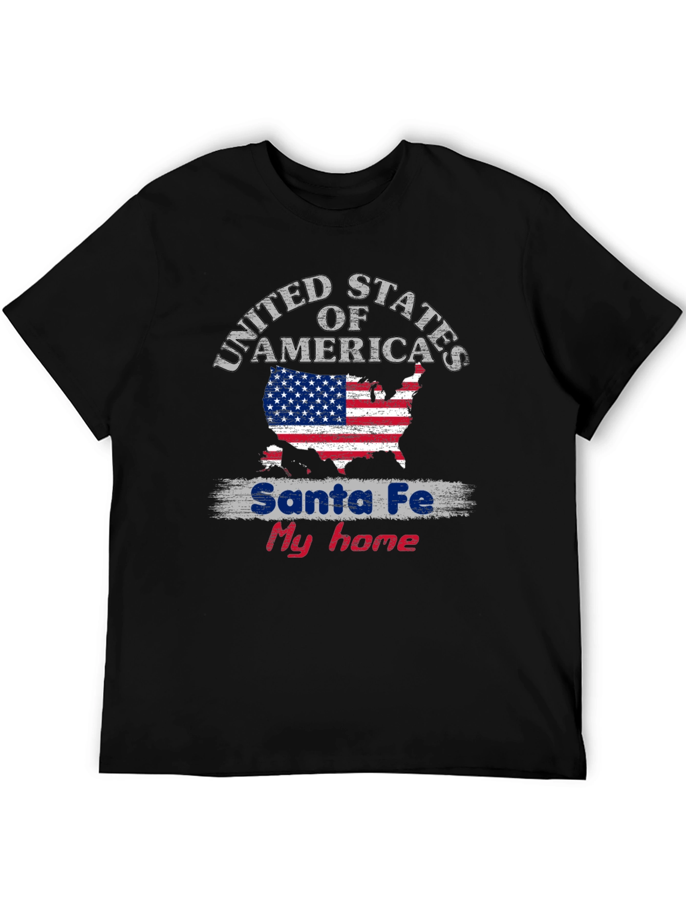 Santa Fe My Home USA Flag T-Shirt