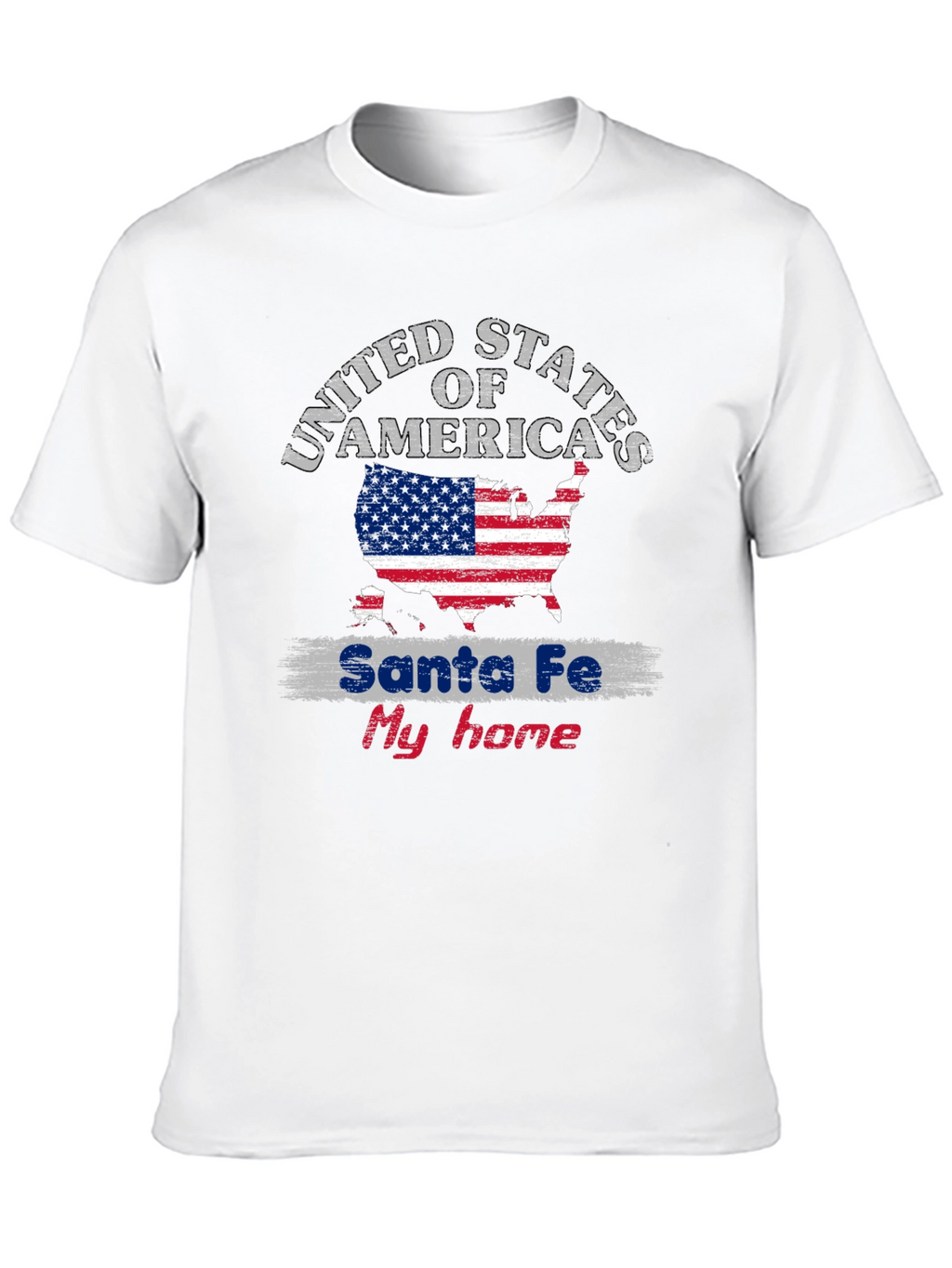 Santa Fe My Home USA Flag T-Shirt