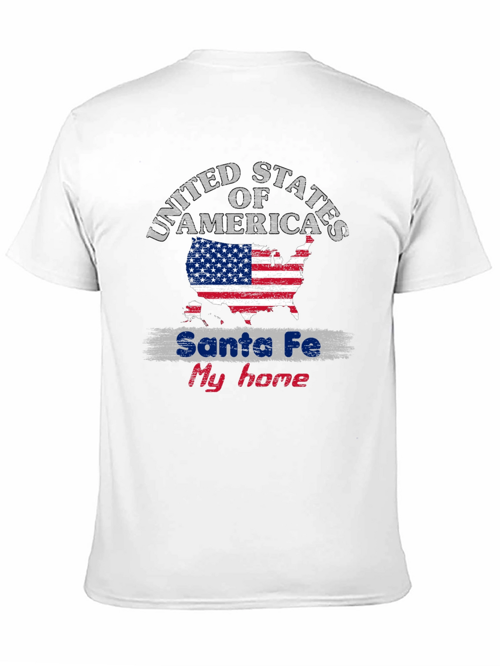 Santa Fe My Home USA Flag T-Shirt