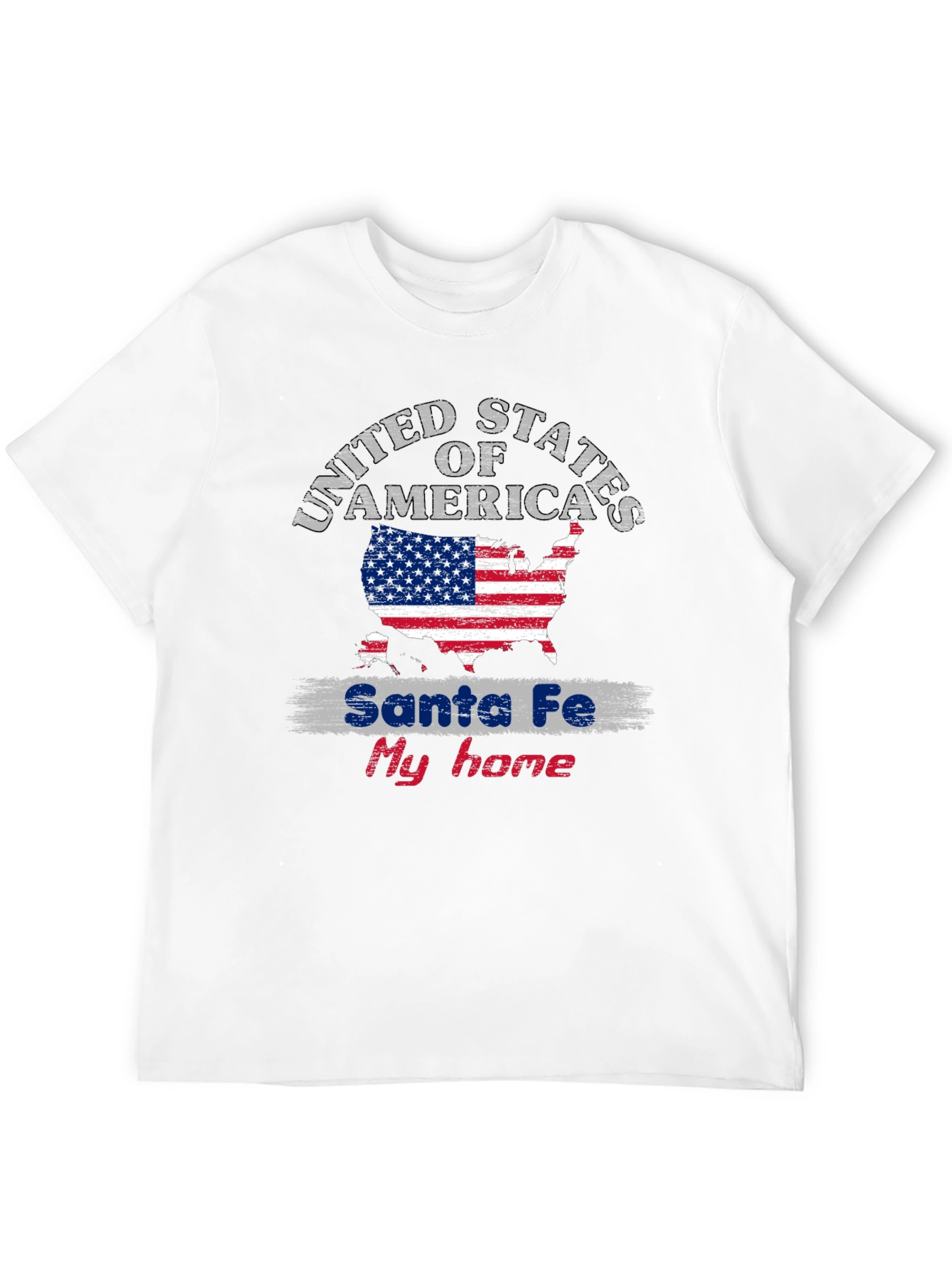Santa Fe My Home USA Flag T-Shirt