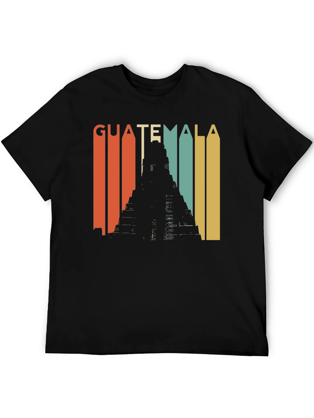 Guatemala Retro Tikal Temple Graphic Tee