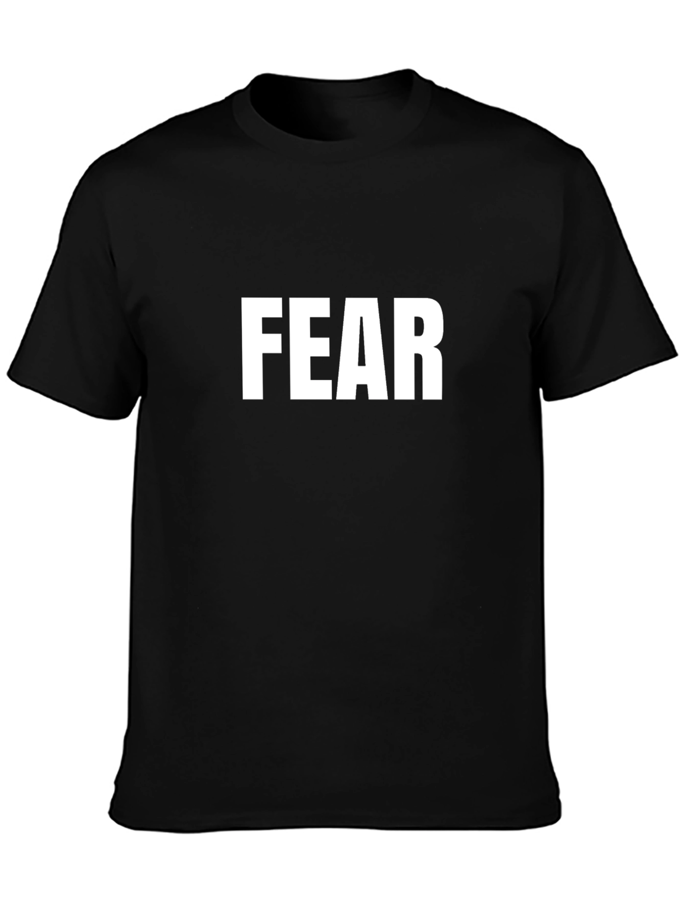 FEAR Graphic Tee - Black Cotton T-Shirt
