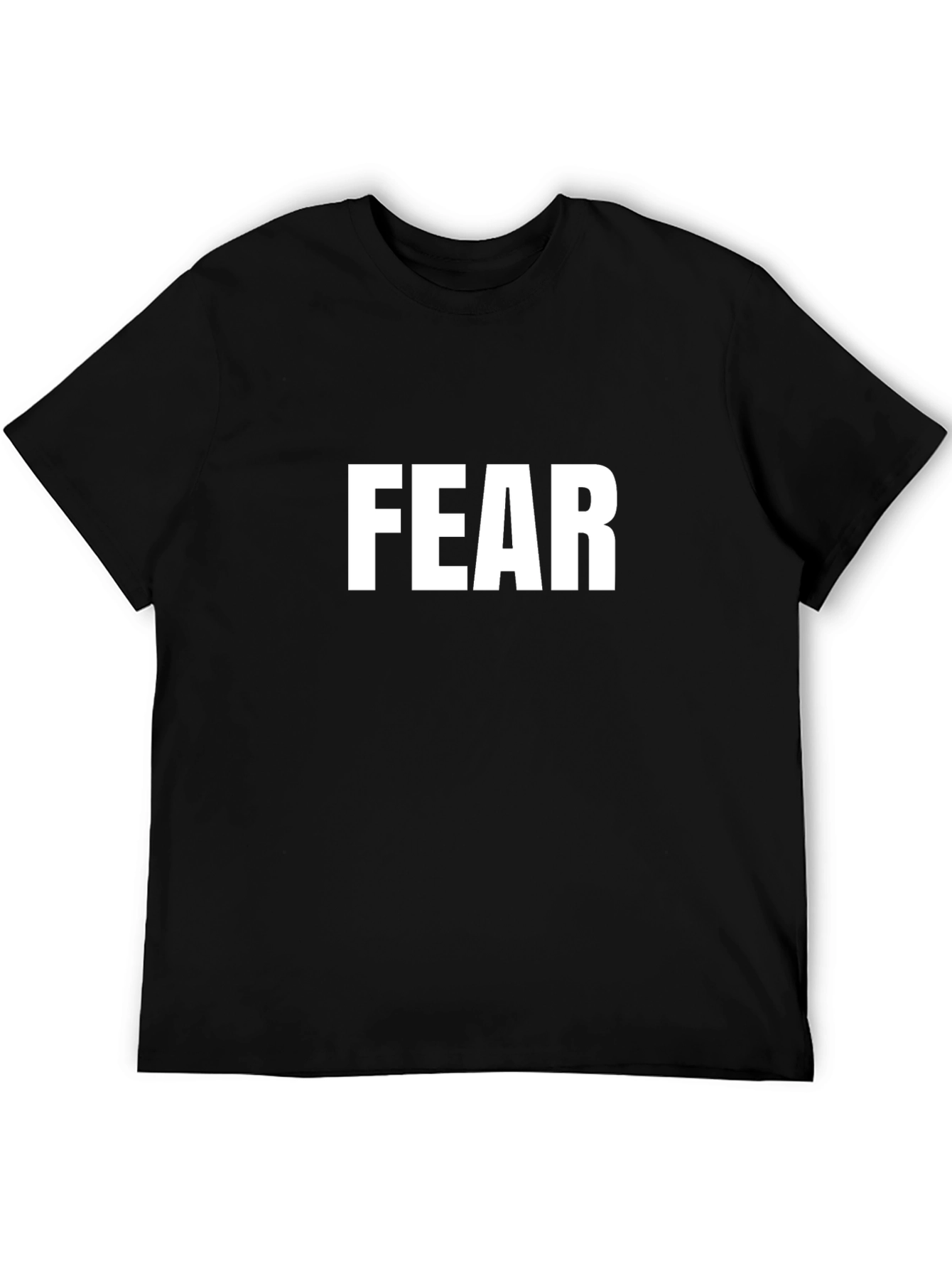 FEAR Graphic Tee - Black Cotton T-Shirt