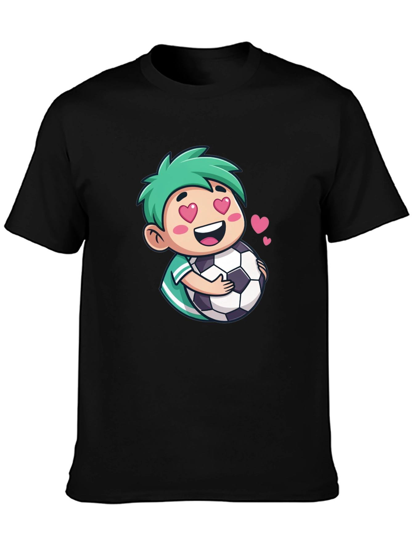 Soccer Lover Tee - Cute Cartoon Soccer Fan T-Shirt