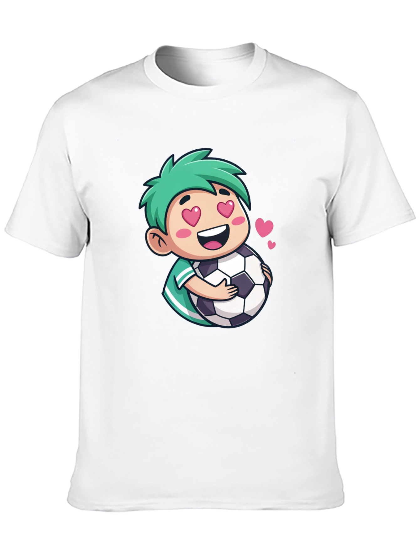 Soccer Lover Tee - Cute Cartoon Soccer Fan T-Shirt