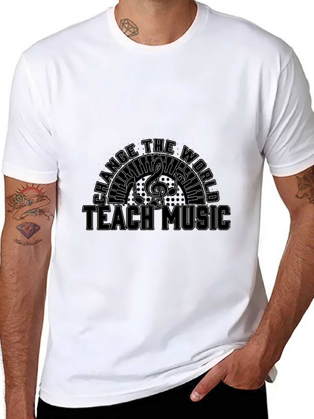 Teach Music T-Shirt Change the World Tee