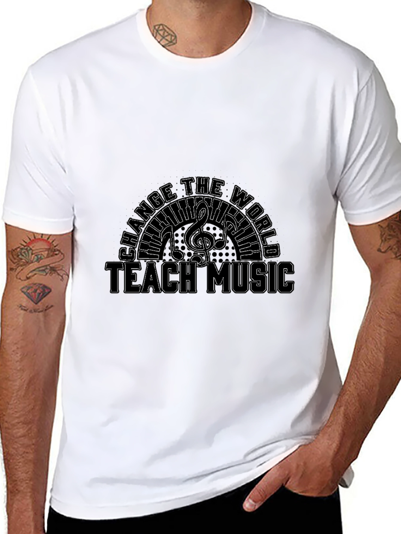 Teach Music T-Shirt Change the World Tee