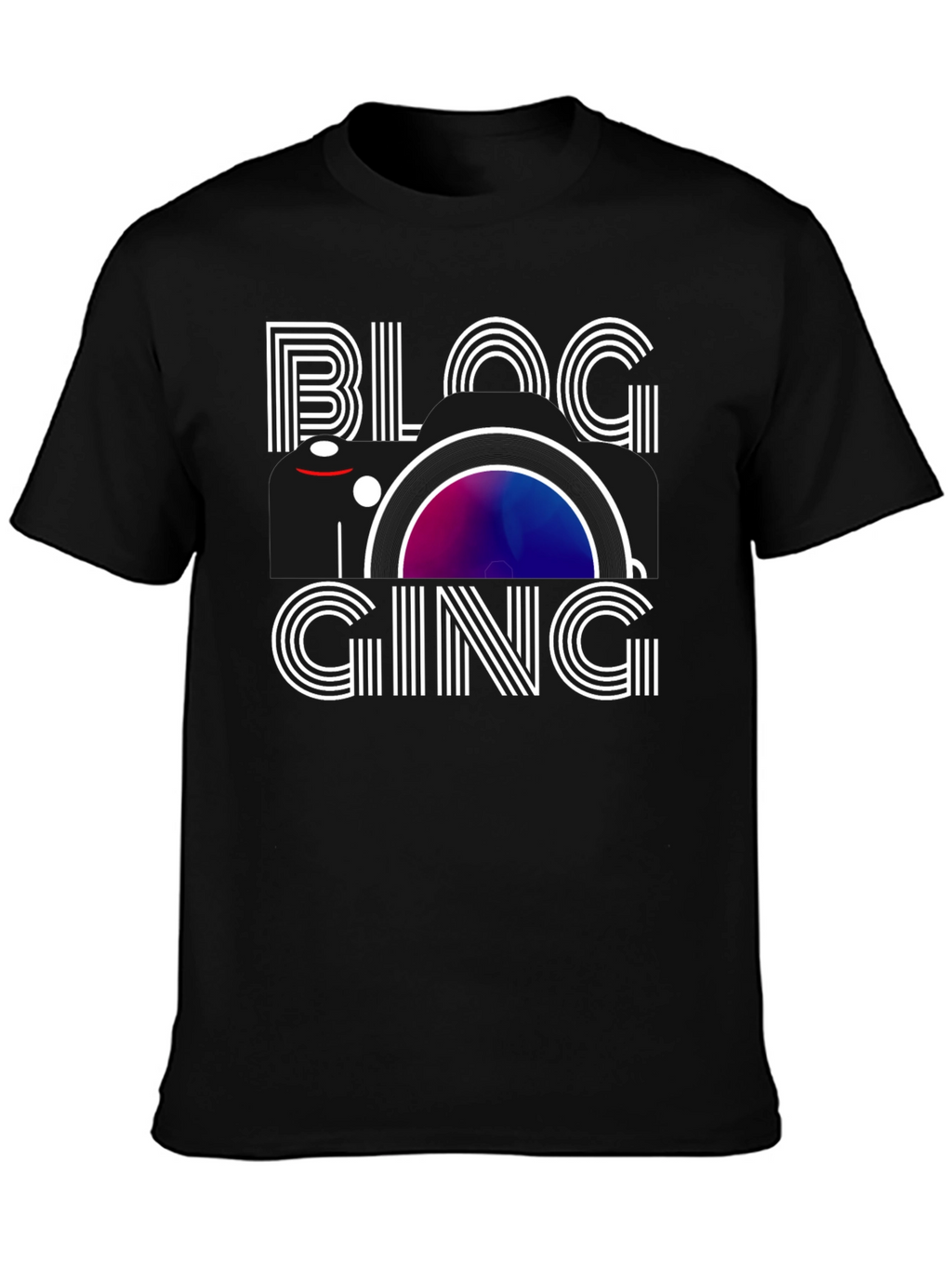 Blogging Graphic Tee - Black