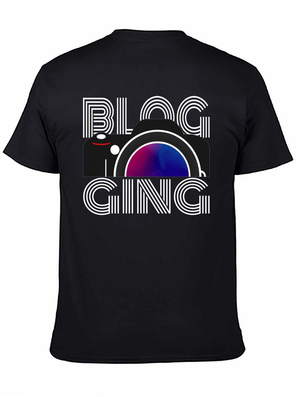 Blogging Graphic Tee - Black