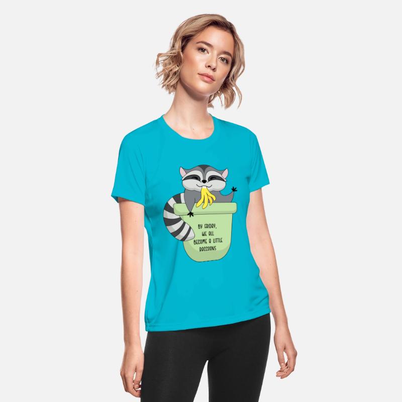 Everyone's a little raccoon by Friday. cute raccoo