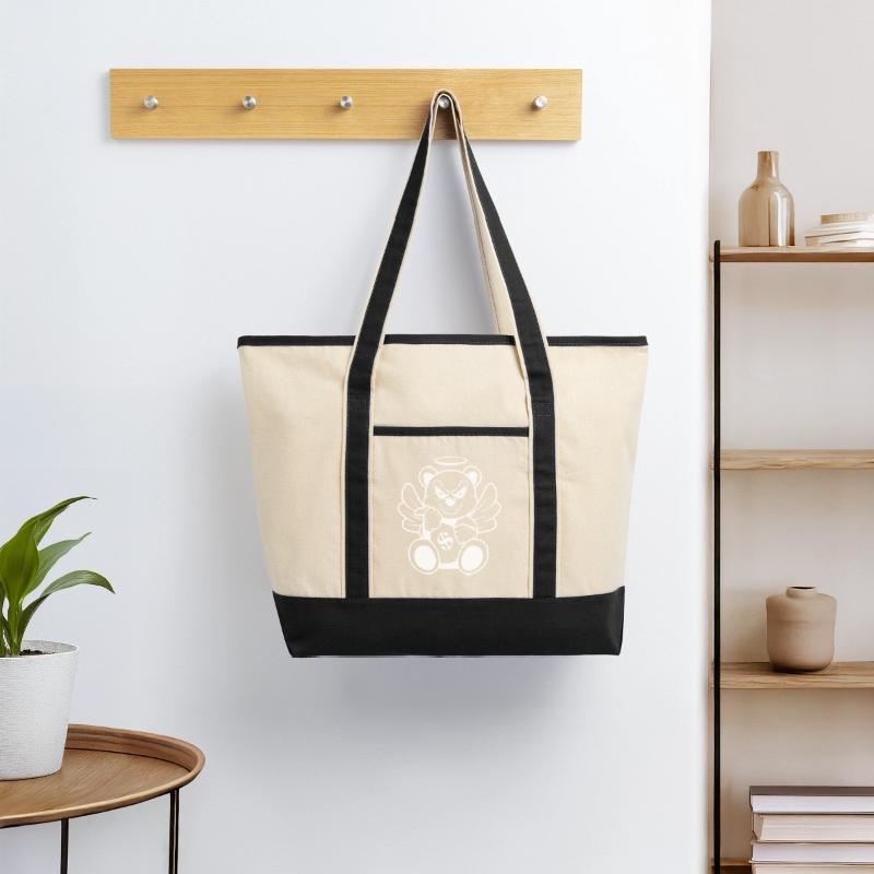 Evil Angel Bear Money Bag Art