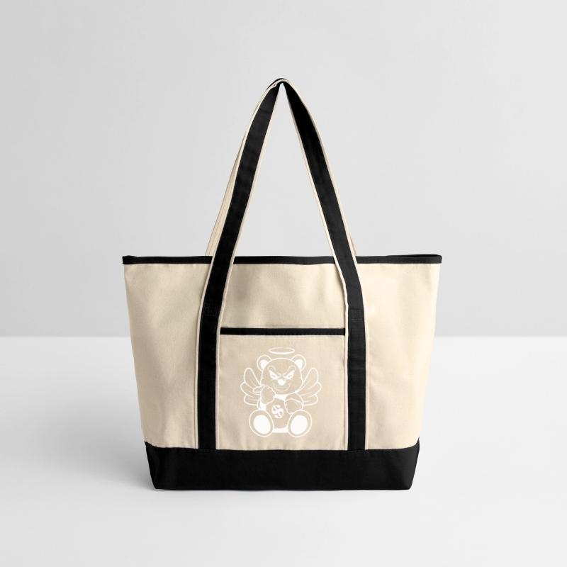 Evil Angel Bear Money Bag Art