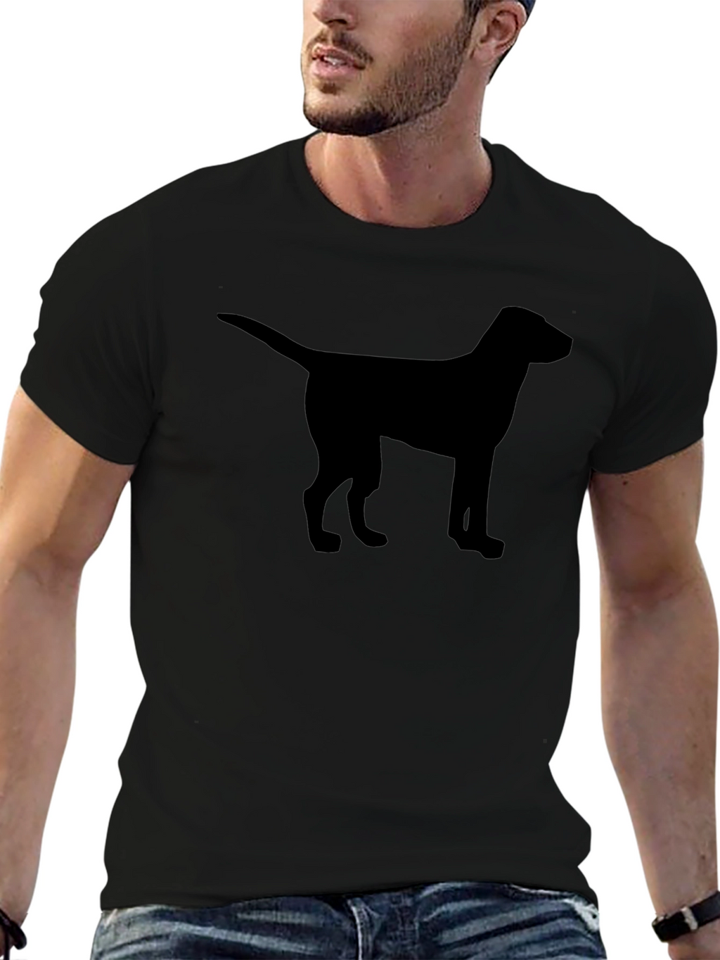 Minimal Dog Silhouette T-Shirt – Clean Dog Lover Tee