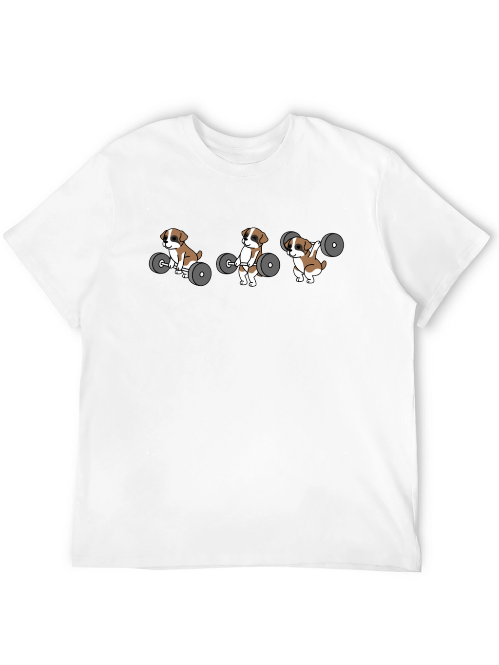 Weightlifting Puppies T-Shirt – Funny Fitness Dog Graphic Tee