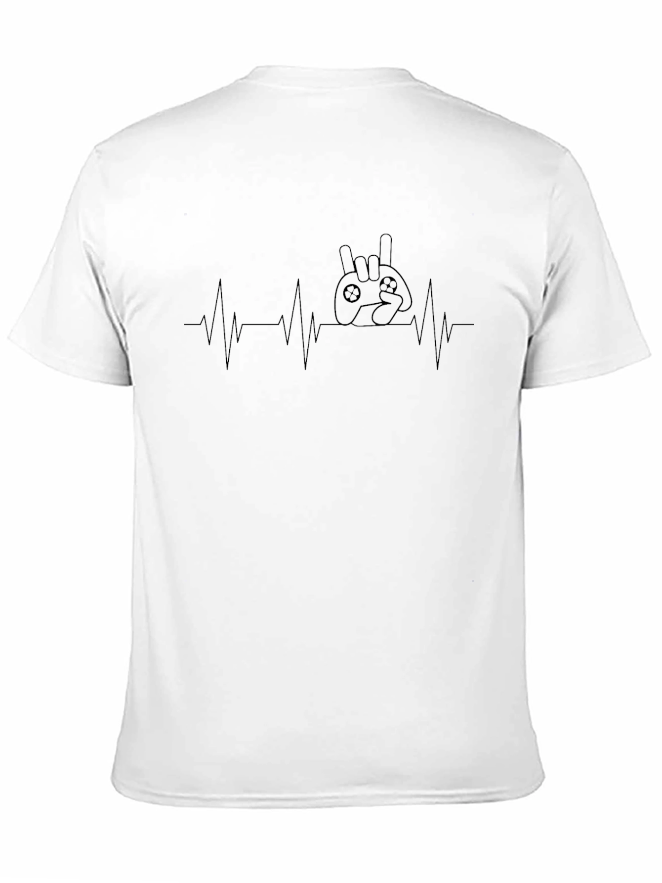 Gamer Heartbeat T-Shirt - Rock On Controller