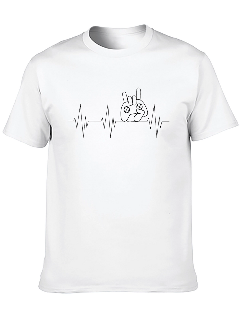 Gamer Heartbeat T-Shirt - Rock On Controller
