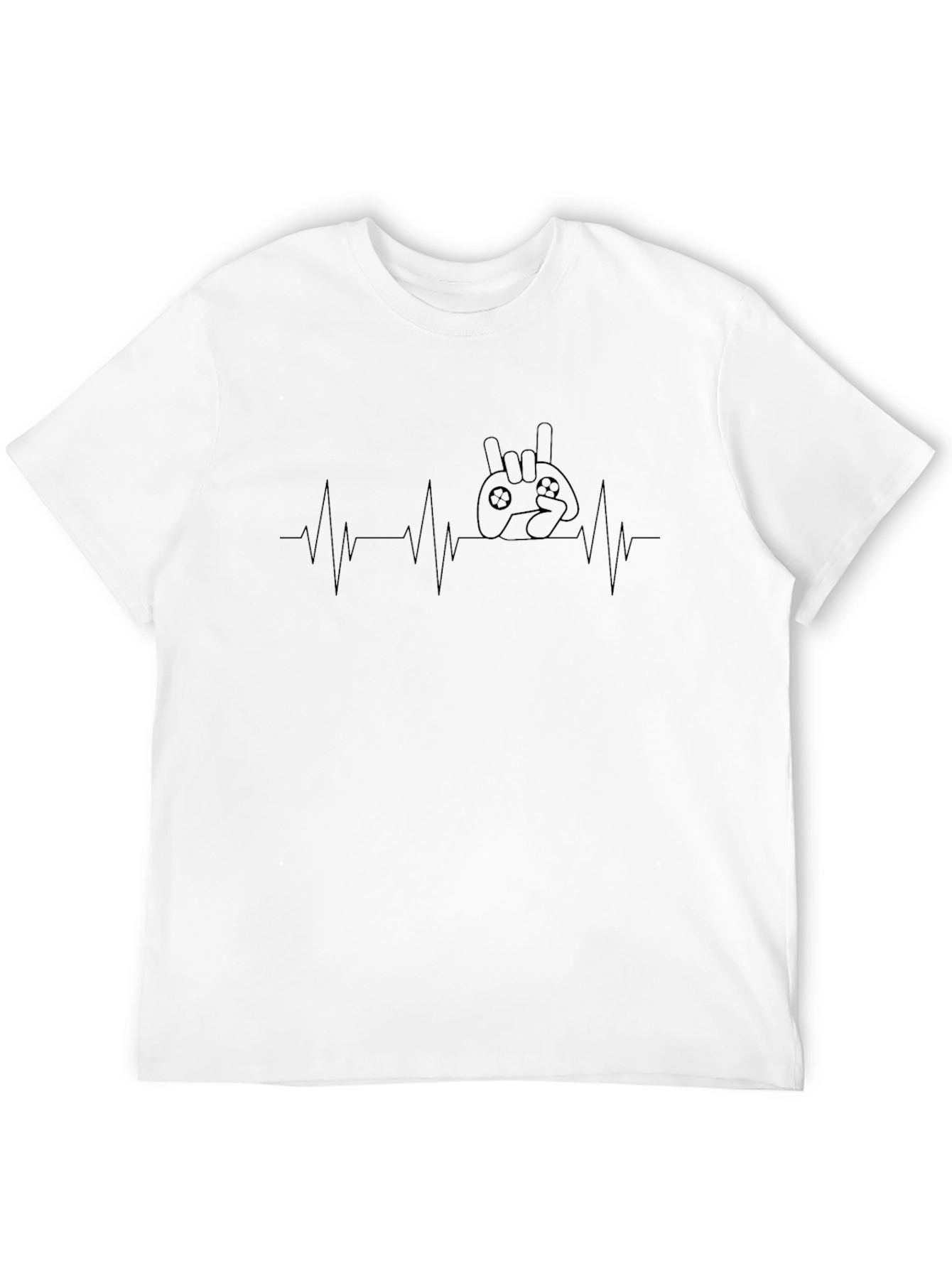 Gamer Heartbeat T-Shirt - Rock On Controller