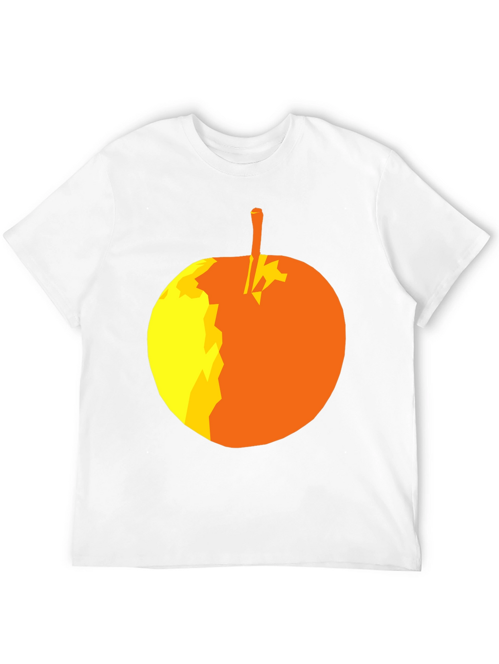 Abstract Apple Graphic T-Shirt - Stylish Black Tee