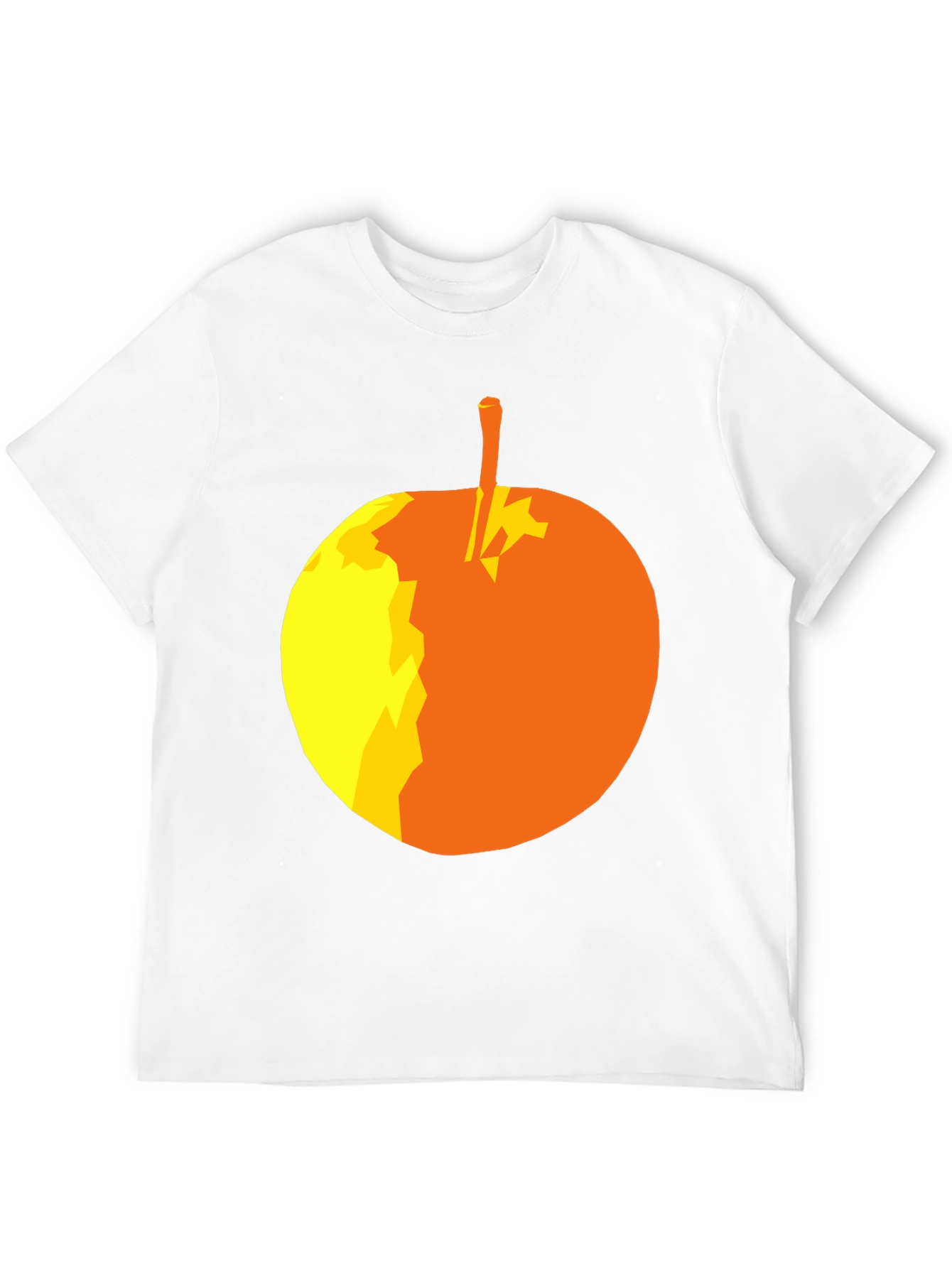 Abstract Apple Graphic T-Shirt - Stylish Black Tee