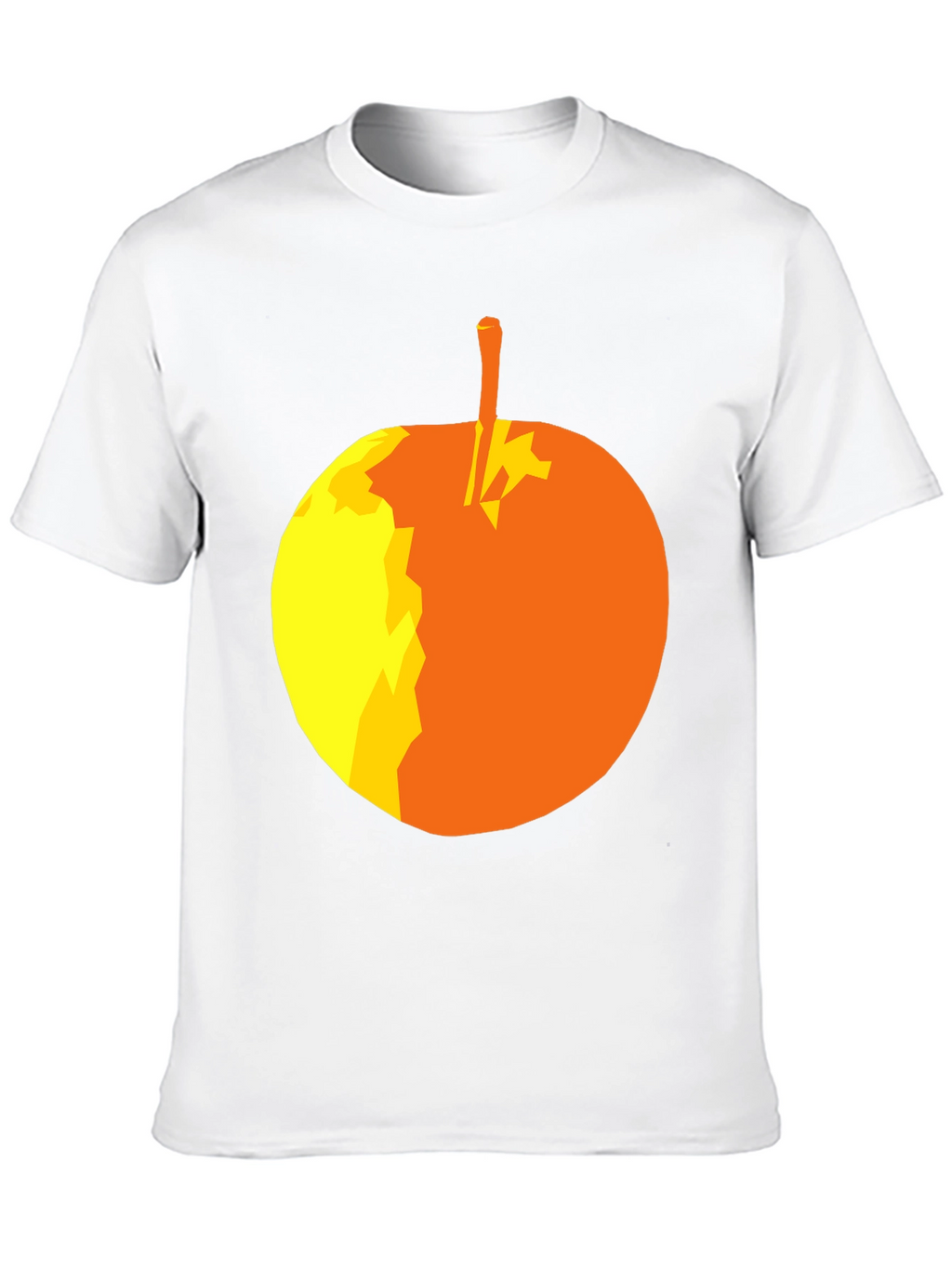 Abstract Apple Graphic T-Shirt - Stylish Black Tee