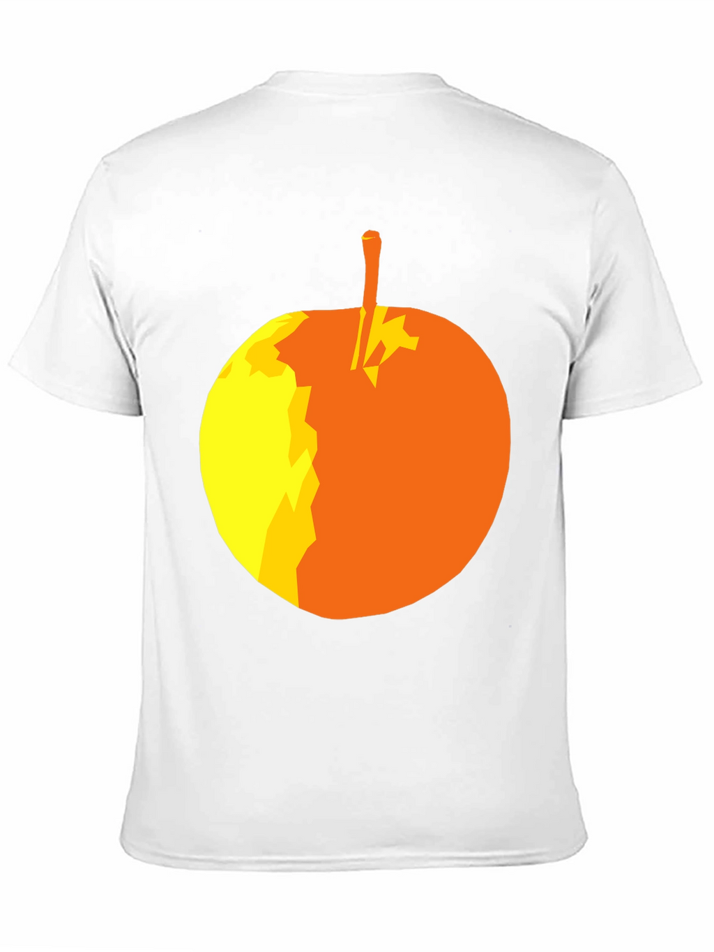 Abstract Apple Graphic T-Shirt - Stylish Black Tee