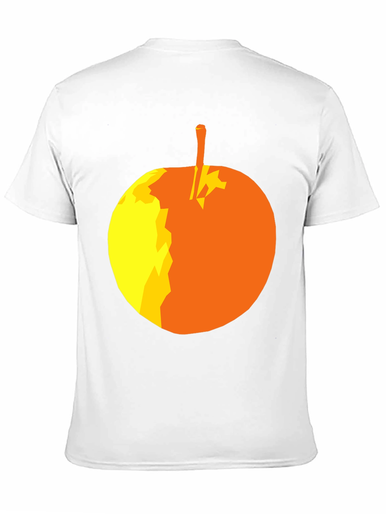 Abstract Apple Graphic T-Shirt - Stylish Black Tee