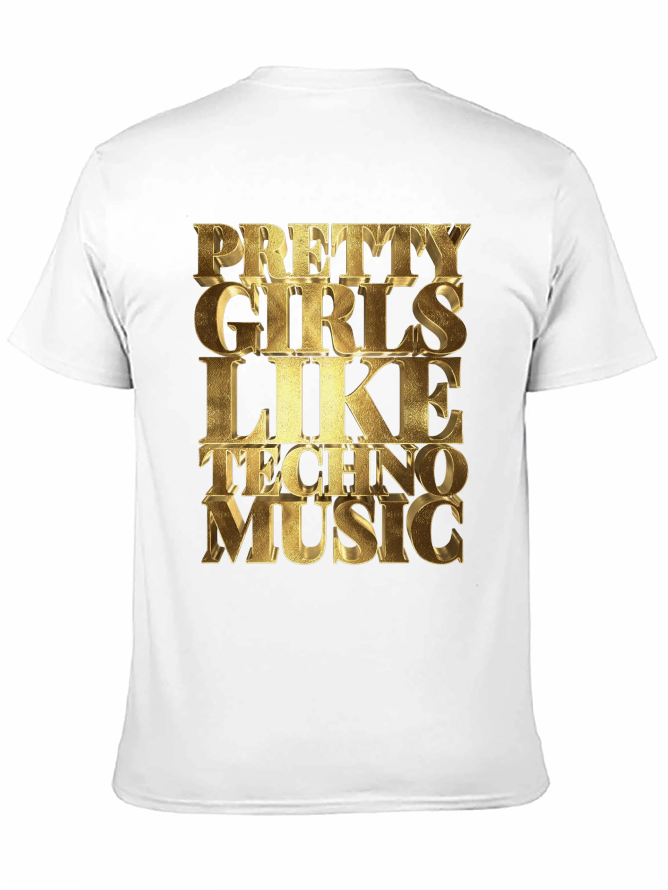 Pretty Girls Love Techno Music Graphic Tee