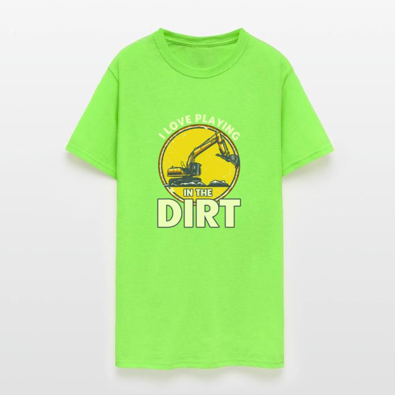 Excavator Construction Worker Operator Playing