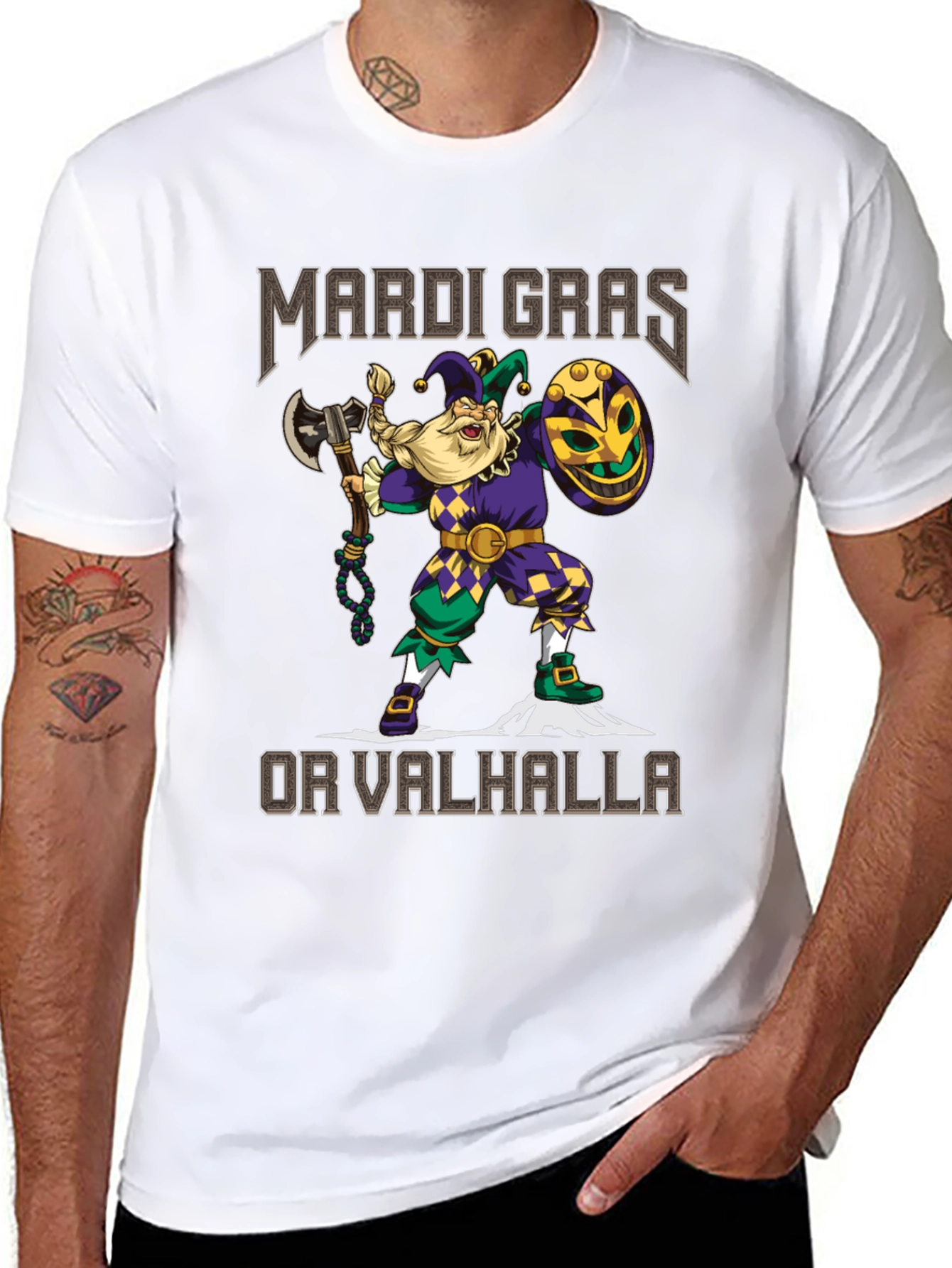 Mardi Gras or Valhalla T-Shirt