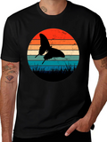Retro Butterfly Sunset Graphic Tee
