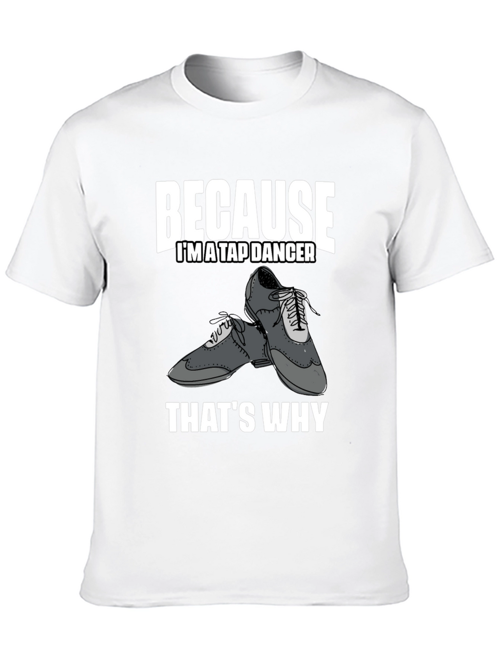 Tap Dancer Graphic Tee - Black Cotton T-Shirt