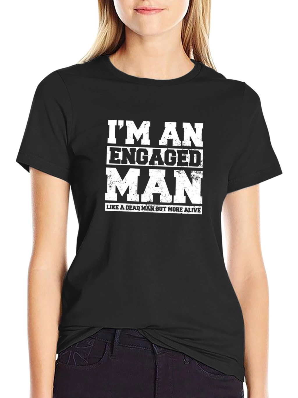 Engaged Man Funny Graphic T-Shirt