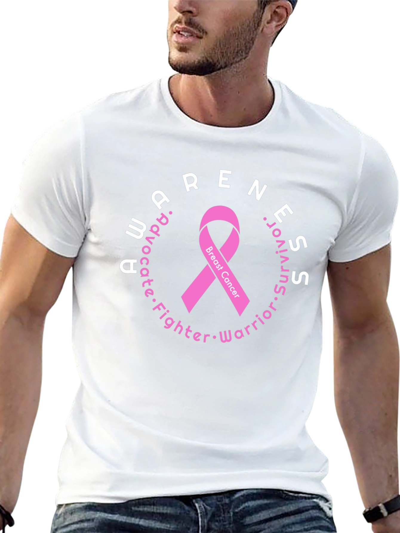 Breast Cancer Awareness Ribbon T-Shirt