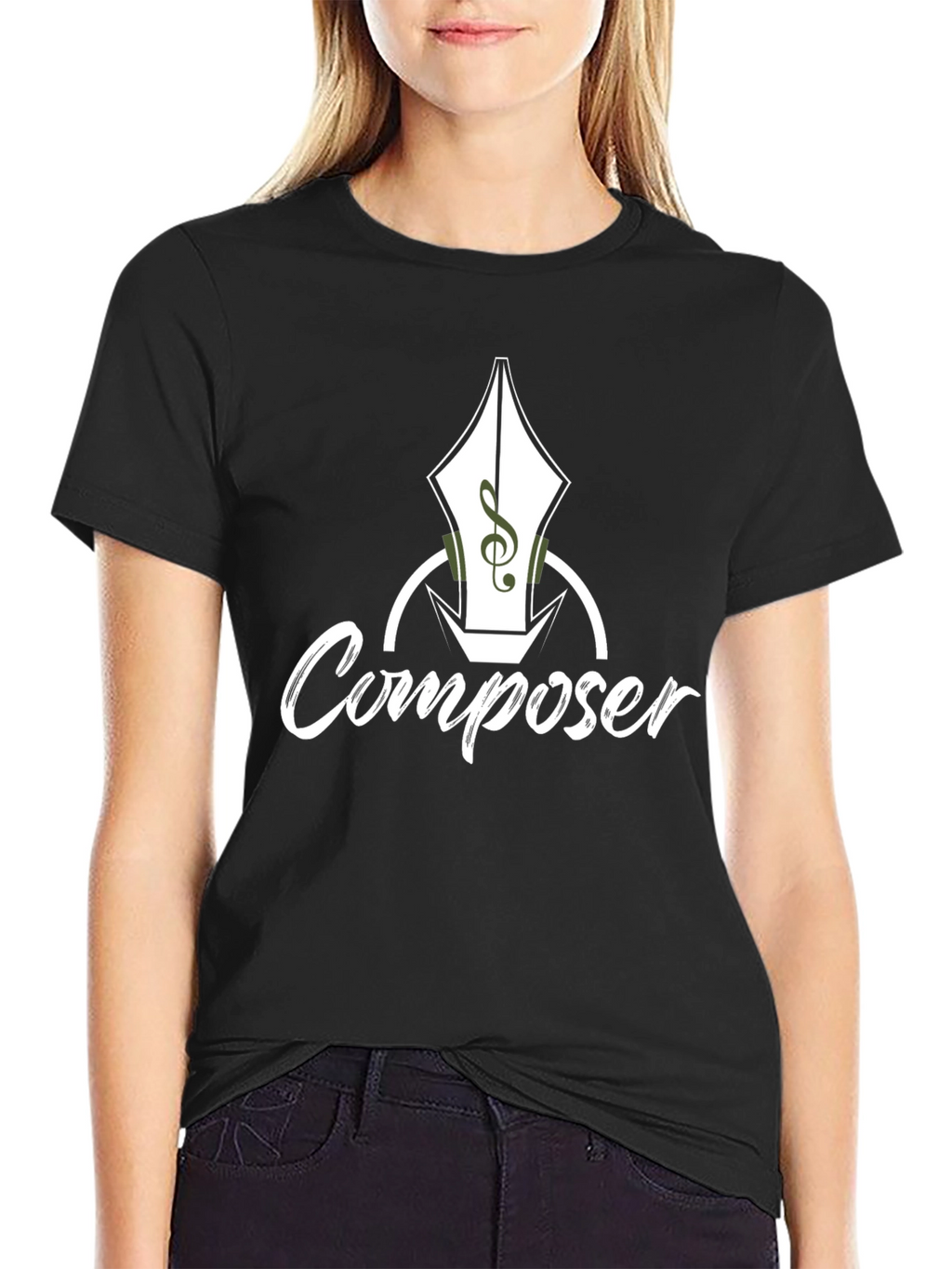 Composer T-Shirt - Music Pen Design