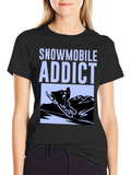Snowmobile Addict Graphic Tee