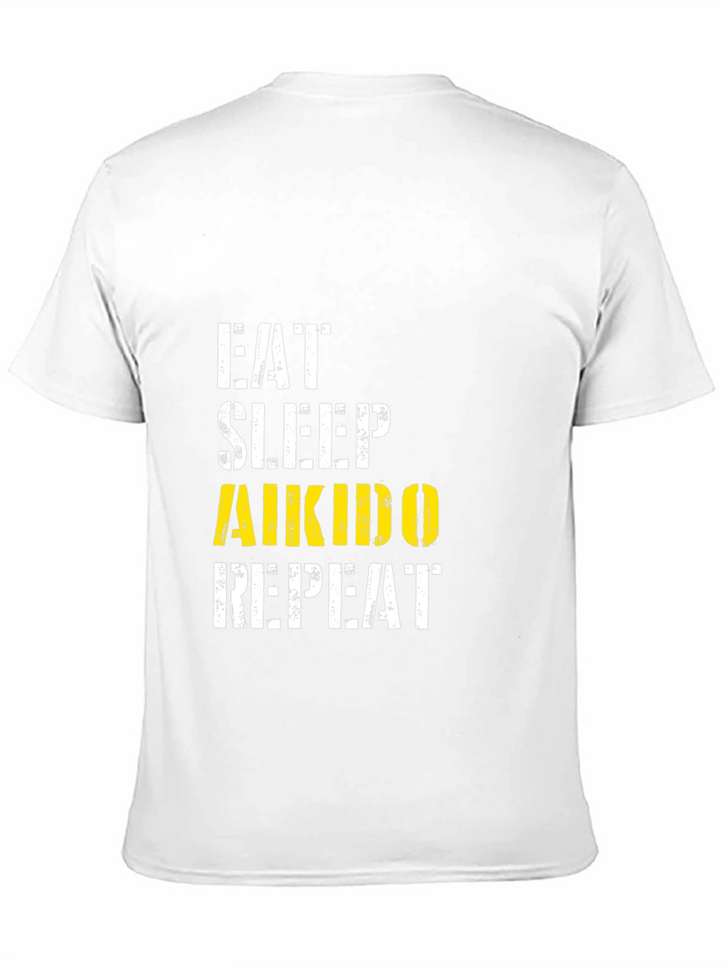 Eat Sleep Aikido Repeat Black T-Shirt