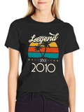 Legend Since 2010 Black Graphic Tee