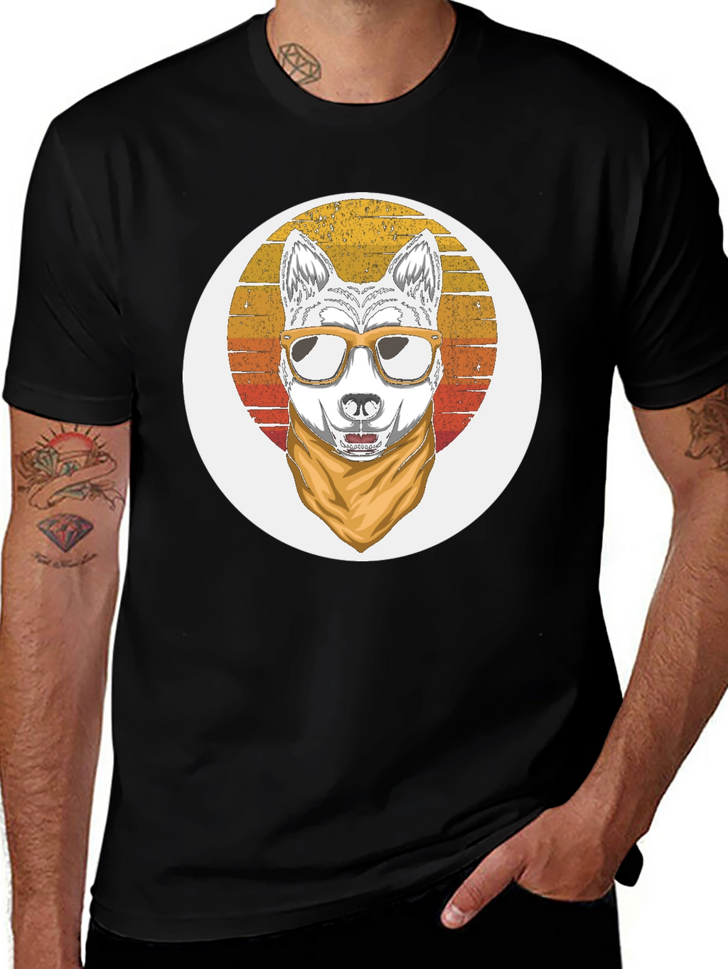 Cool Dog Retro T-Shirt
