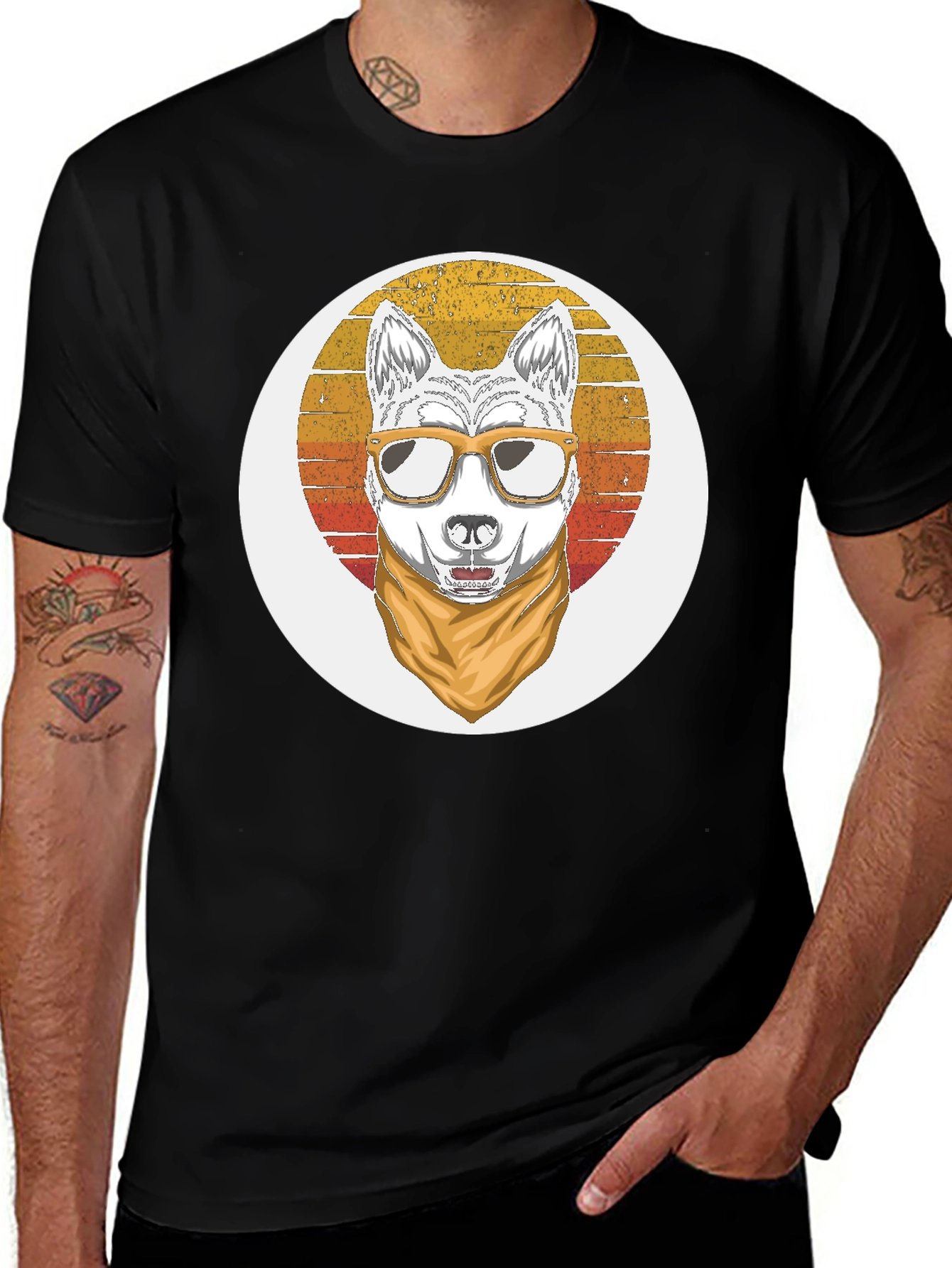 Cool Dog Retro T-Shirt