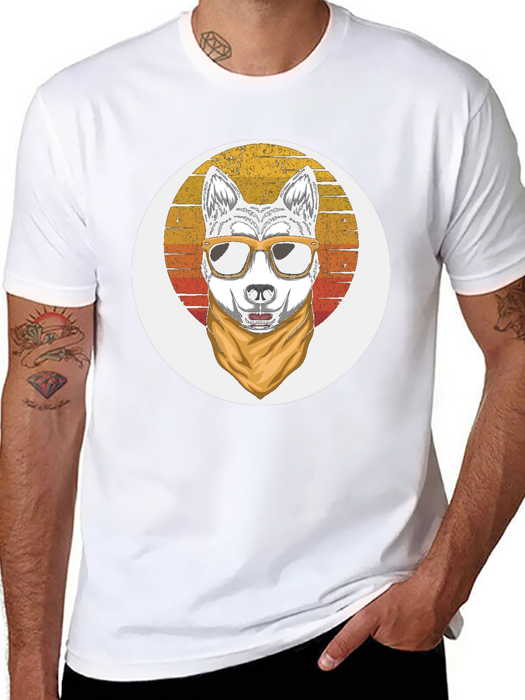 Cool Dog Retro T-Shirt