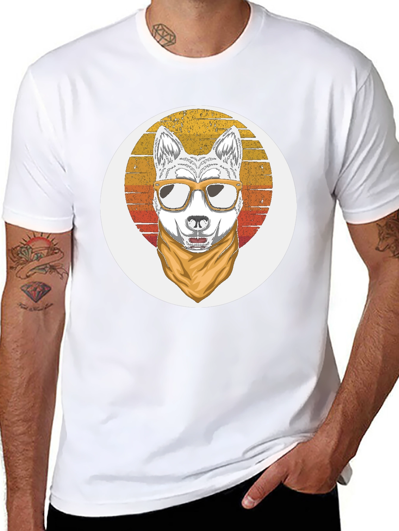 Cool Dog Retro T-Shirt