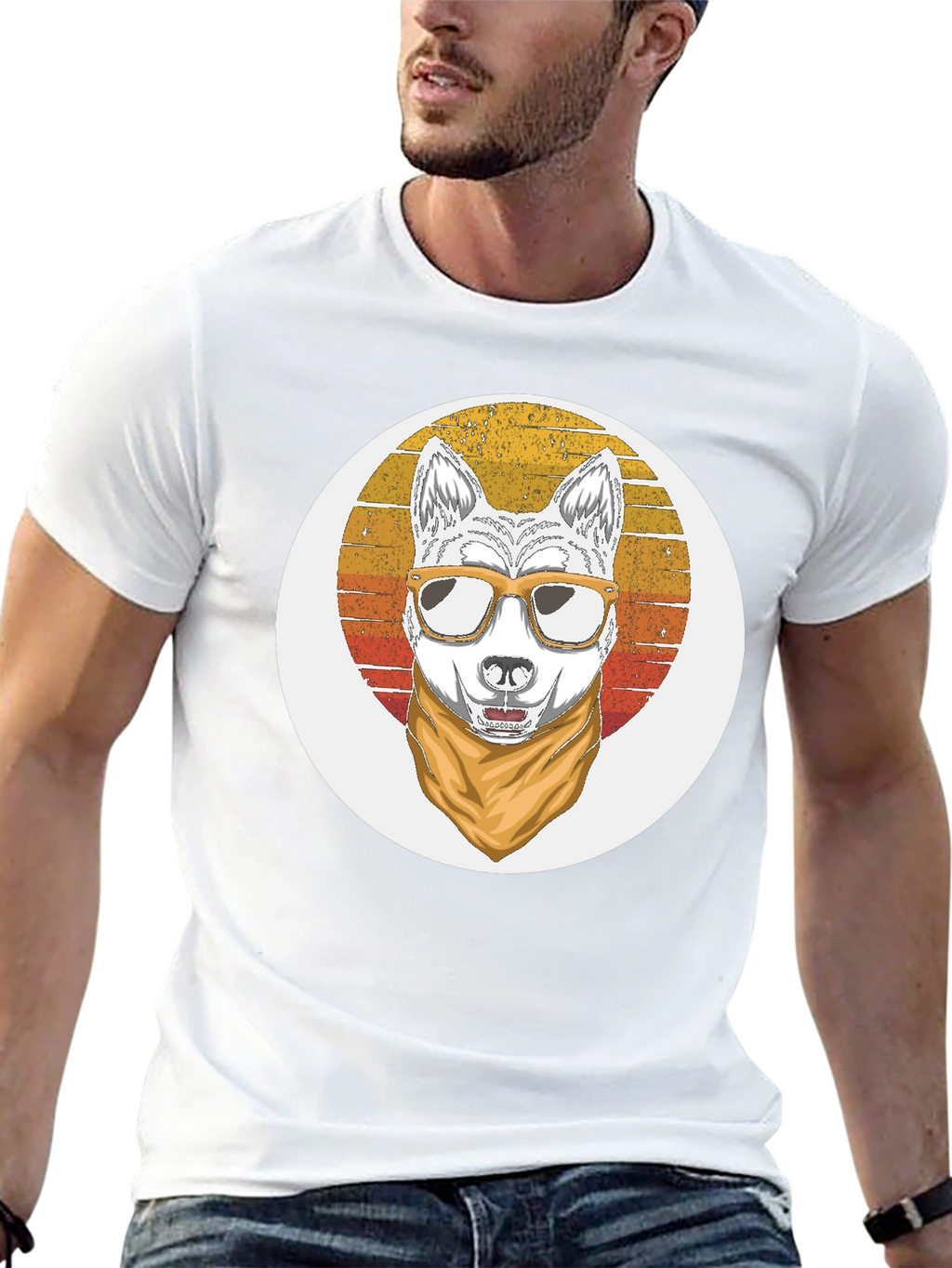 Cool Dog Retro T-Shirt