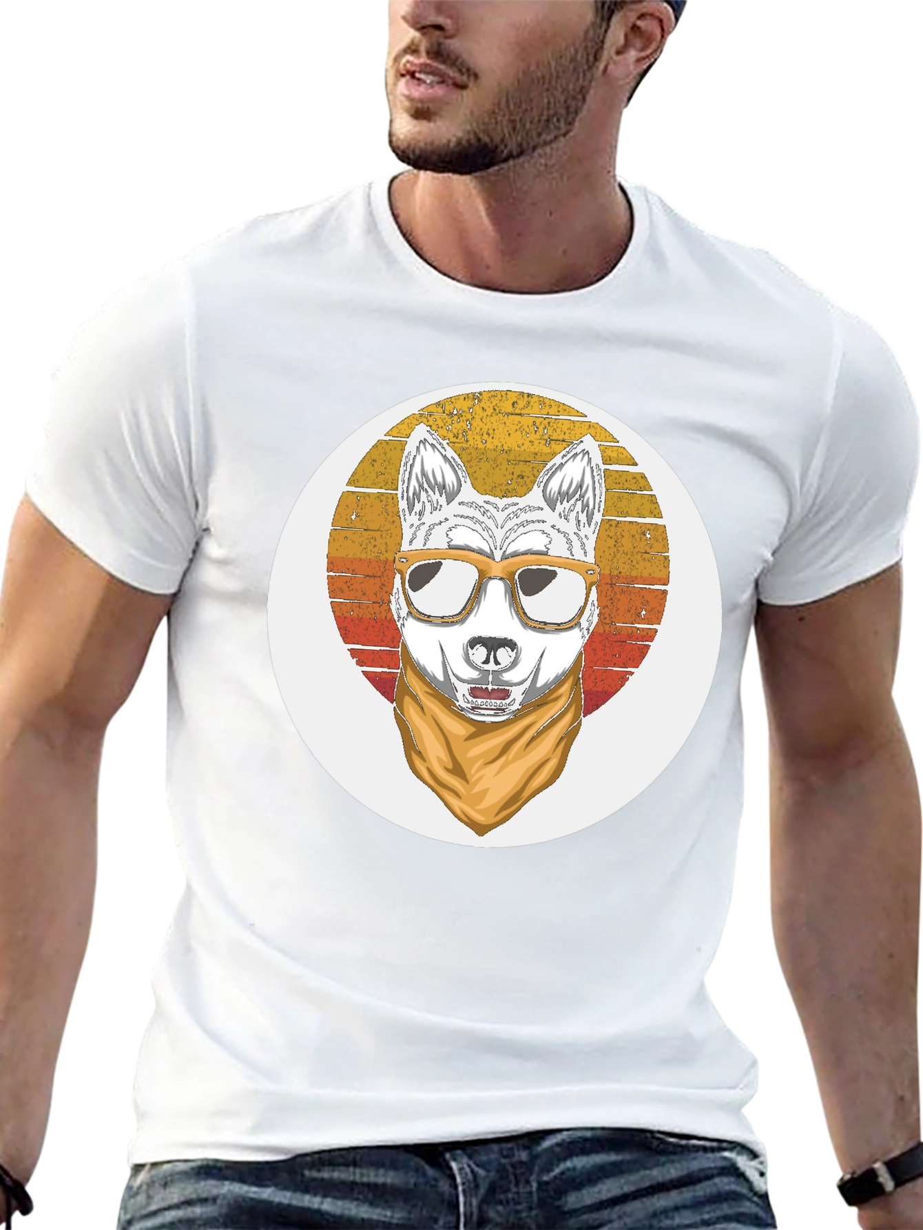 Cool Dog Retro T-Shirt
