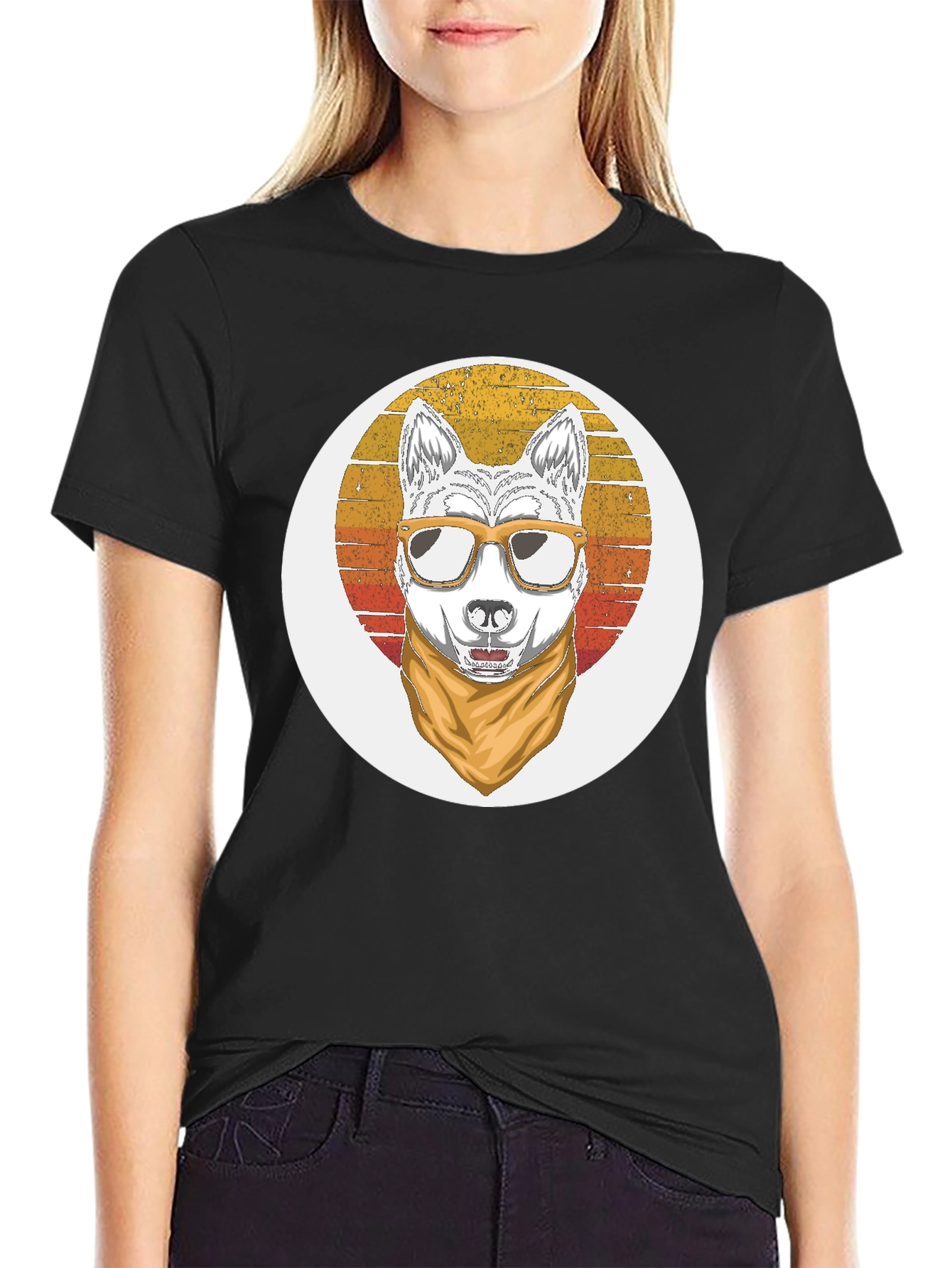 Cool Dog Retro T-Shirt