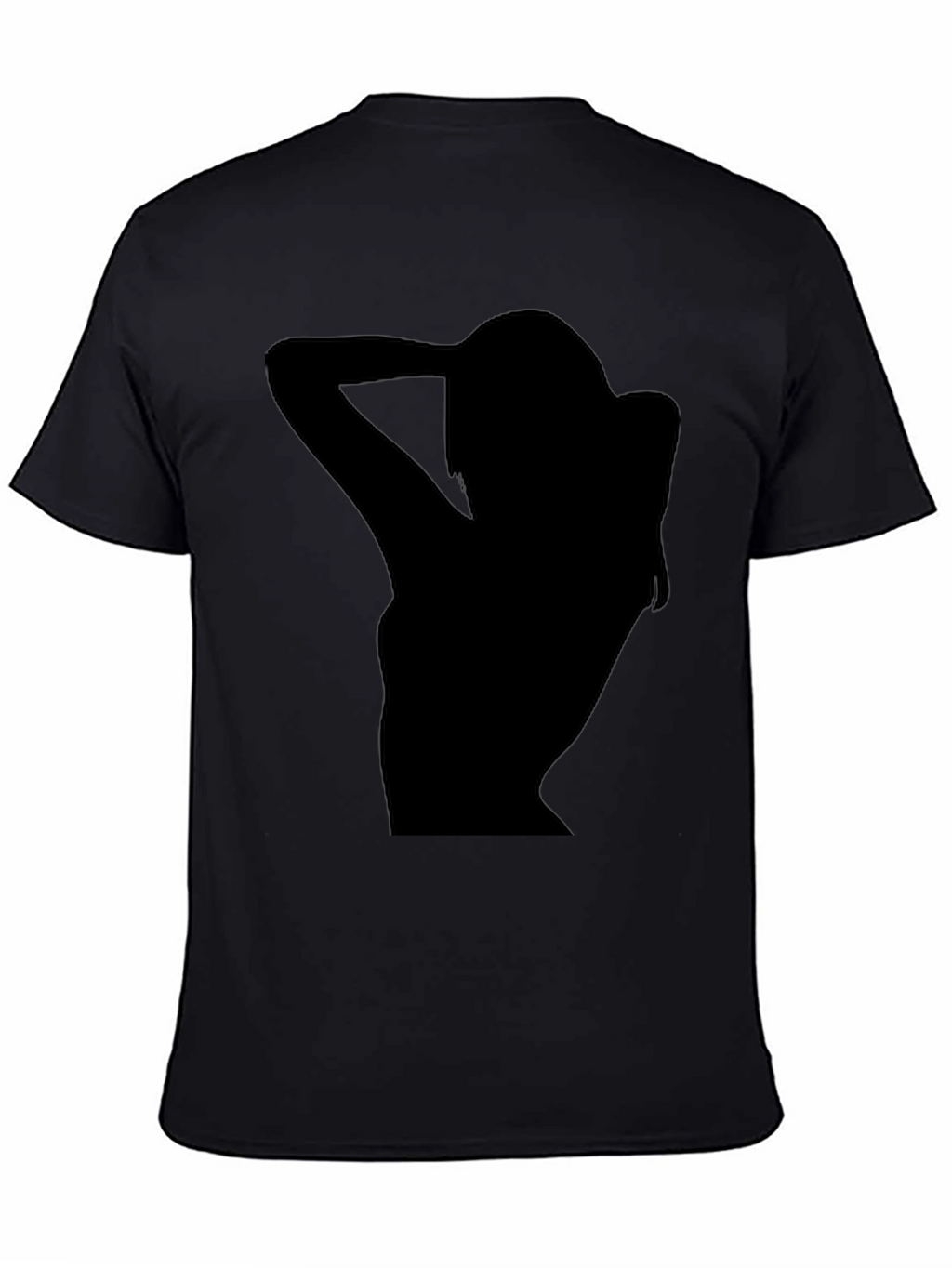 Silhouette Graphic Tee - Black Casual T-Shirt