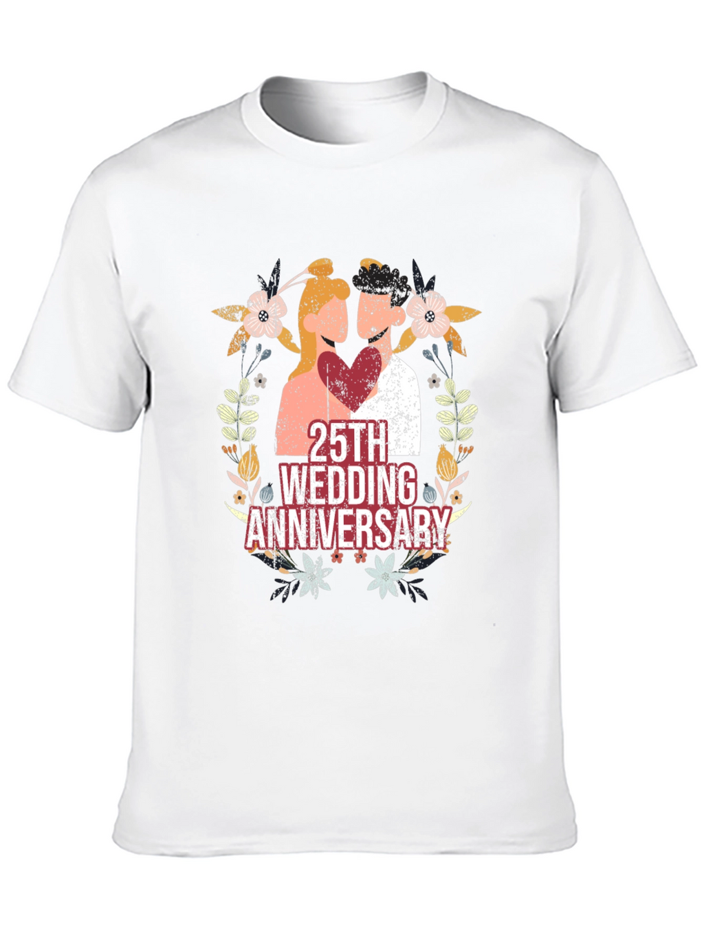 25th Wedding Anniversary Graphic Tee